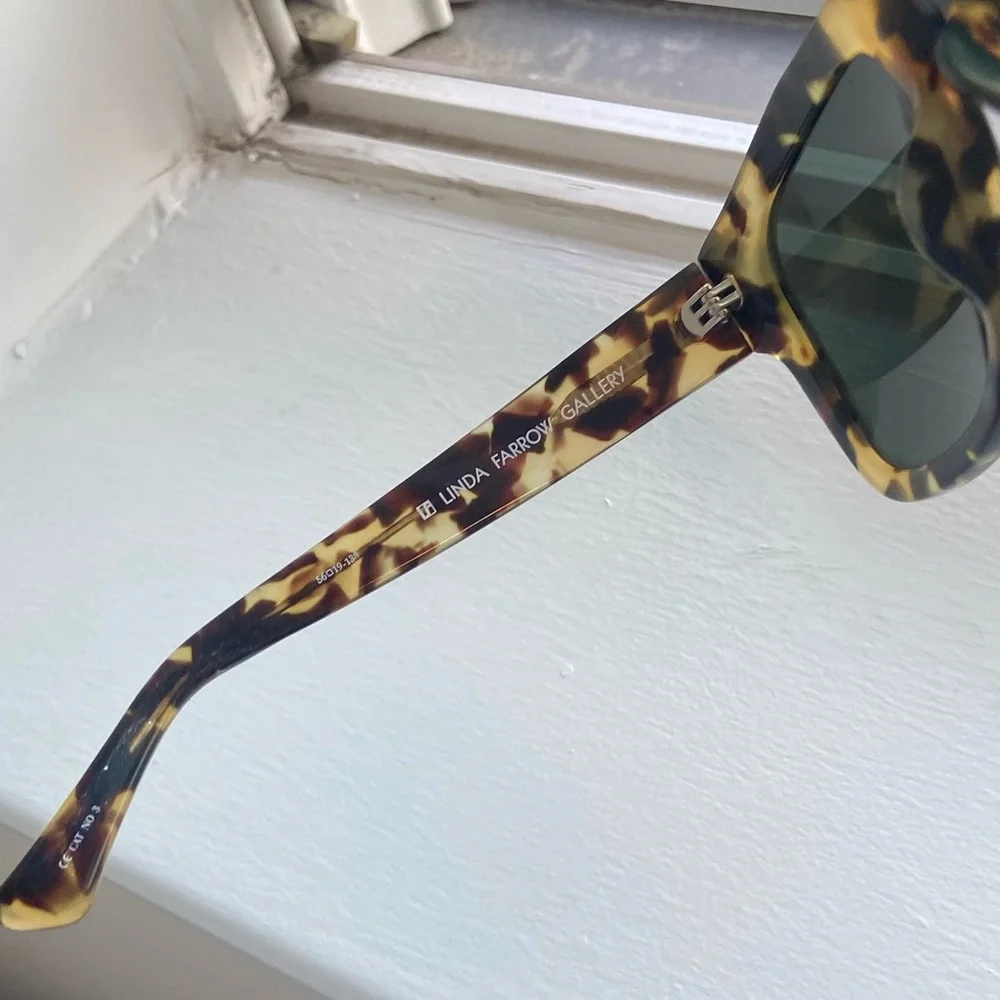 🍒Linda Farrow x Dries Van Noten Collab x Gallery Tortoise Shell Sunglasses Case